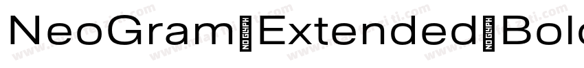 NeoGram Extended Bold Regular字体转换